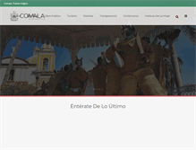 Tablet Screenshot of comala.gob.mx